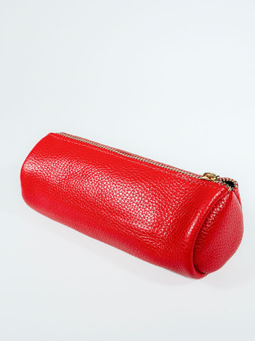 Victor & Hugo Paris Leder-Kosmetiktasche "Laya" in Rot - (B)20 x (H)10 x (T)3 cm