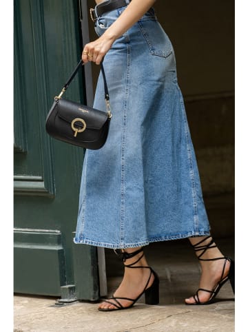 Victor & Hugo Paris Leder-Henkeltasche "Nour" in Schwarz - (B)20 x (H)14 x (T)5 cm