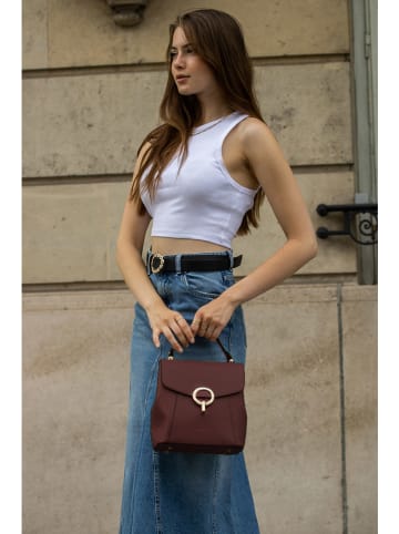 Victor & Hugo Paris Leder-Rucksack "Elena" in Braun - (B)20 x (H)21 x (T)12 cm