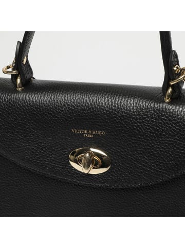 Victor & Hugo Paris Leren handtas "Winy" zwart - (B)29 x (H)22 x (D)11 cm
