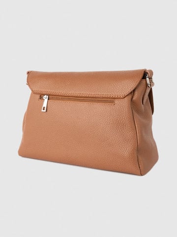 Victor & Hugo Paris Leder-Umhängetasche "Indila" in Hellbraun - (B)28,5 x (H)21 x (T)9 cm