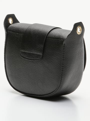 Victor & Hugo Paris Leder-Umhängetasche "Ferragni" in Schwarz - (B)17 x (H)15 x (T)7 cm