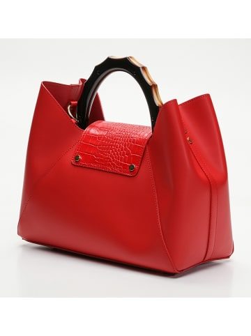 Victor & Hugo Paris Leder-Henkeltasche "Ana" in Rot (B)35 x (H)27 x (T)13,5 cm
