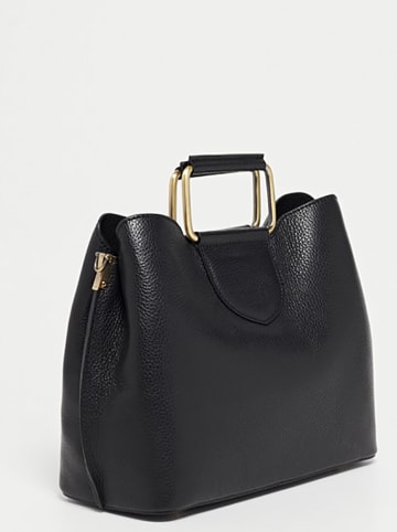 Victor & Hugo Paris Leren handtas "Biana" zwart - (B)29 x (H)25 x (D)13,5 cm