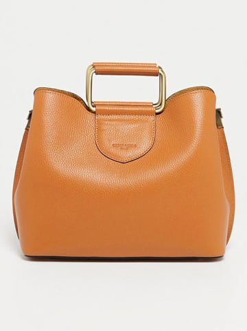 Victor & Hugo Paris Leder-Henkeltasche "Biana" in Hellbraun - (B)29 x (H)25 x (T)13,5 cm