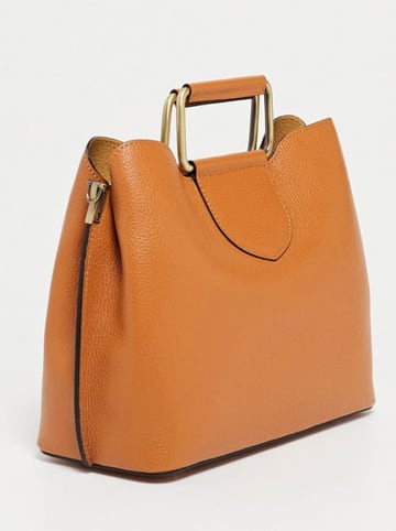 Victor & Hugo Paris Leder-Henkeltasche "Biana" in Hellbraun - (B)29 x (H)25 x (T)13,5 cm