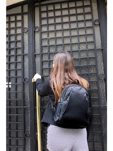 Victor & Hugo Paris Leren rugzak "Acia" zwart - (B)24 x (H)31 x (D)13 cm