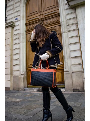 Victor & Hugo Paris Leren handtas "Nina" oranje - (B)37 x (H)27 x (D)12 cm