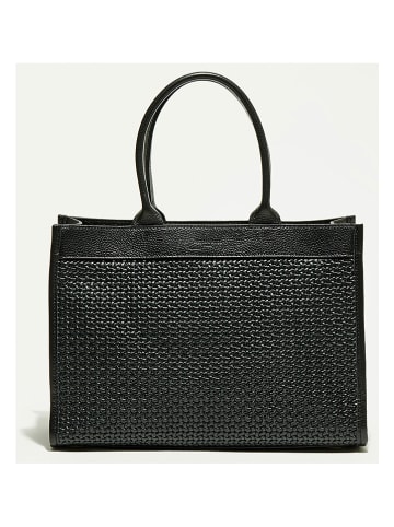 Victor & Hugo Paris Skórzana torebka "Nina" w kolorze czarnym - 37 x 27 x 12 cm