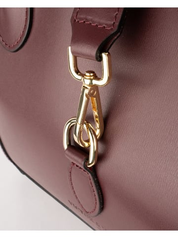 Victor & Hugo Paris Skórzana torebka "Beryn" w kolorze bordowym - 31 x 22 x 11,5 cm