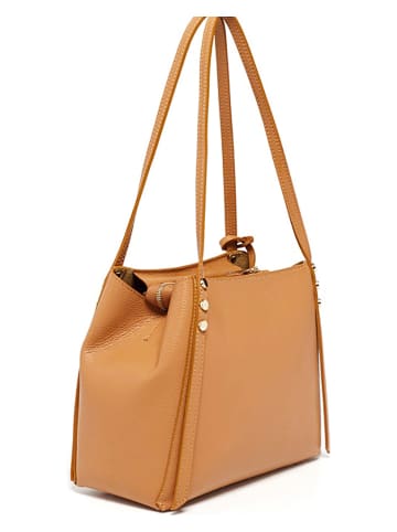 Victor & Hugo Paris Leren schoudertas "Yda" camel - (B)30 x (H)24 x (D)13 cm