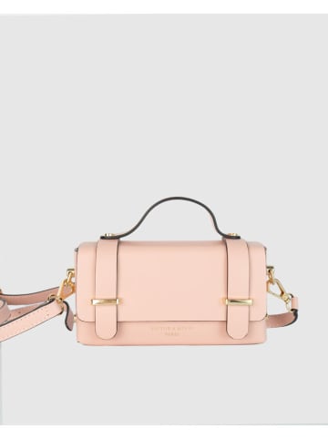 Victor & Hugo Paris Leder-Henkeltasche "Boho" in Rosa - (B)19 x (H)10 x (T)5 cm