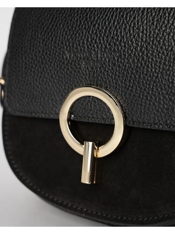 Victor & Hugo Paris Skórzana torebka "Eolia" w kolorze czarnym - 20 x 20 x 10 cm