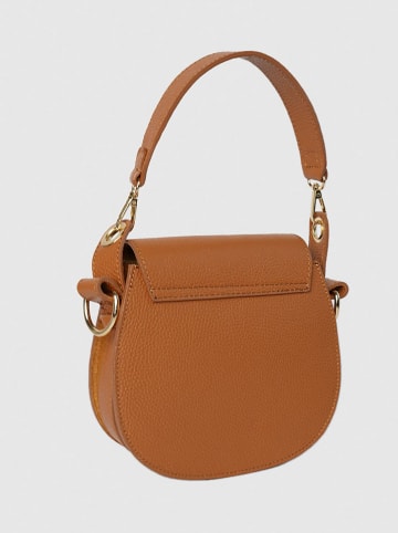 Victor & Hugo Paris Leder-Henkeltasche "Eolia" in Hellbraun - (B)20 x (H)20 x (T)10 cm