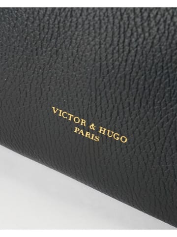 Victor & Hugo Paris Leren handtas "Mini Luna" zwart - (B)28 x (H)20 x (D)11 cm