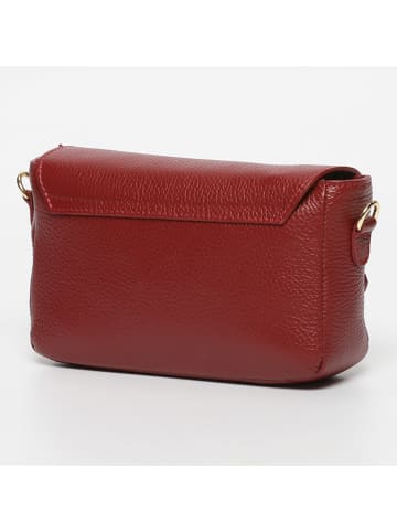 Victor & Hugo Paris Leder-Umhängetasche "Lyana" in Bordeaux - (B)22 x (H)15 x (T)6 cm