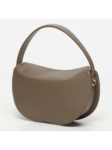 Victor & Hugo Paris Leder-Henkeltasche "Mini Alexa" in Beige - (B)24 x (H)13 x (T)7 cm