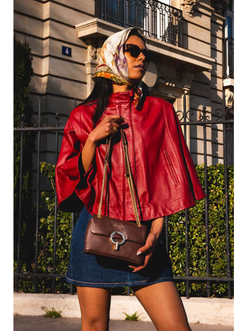 Victor & Hugo Paris Umhängetasche "Sarya" in Braun - (B)20 x (H)14 x (T)6 cm