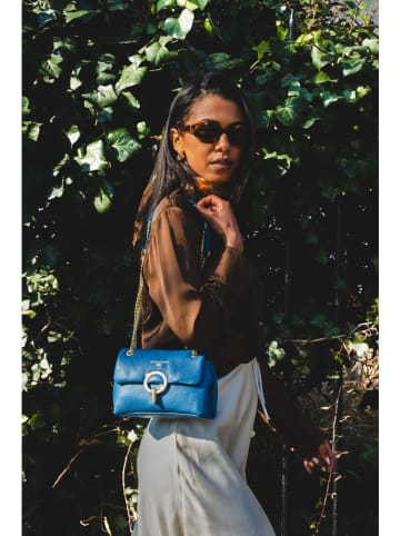 Victor & Hugo Paris Schoudertas "Sarya" blauw - (B)20 x (H)14 x (D)6 cm