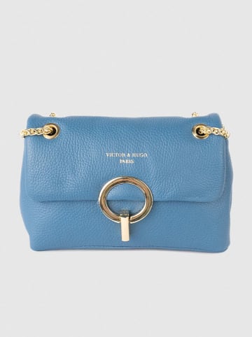 Victor & Hugo Paris Schoudertas "Sarya" blauw - (B)20 x (H)14 x (D)6 cm