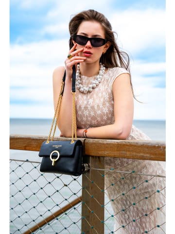 Victor & Hugo Paris Umhängetasche "Sarya" in Schwarz - (B)20 x (H)14 x (T)6 cm