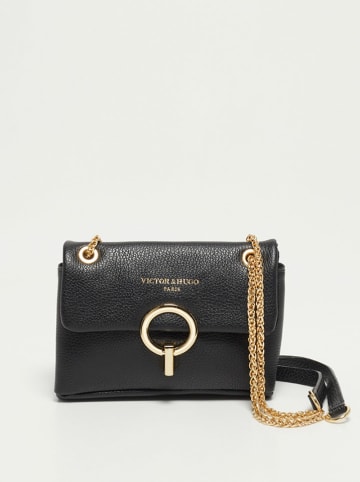 Victor & Hugo Paris Torebka "Sarya" w kolorze czarnym - 20 x 14 x 6 cm