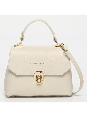 Victor & Hugo Paris Leder-Henkeltasche "Florentine" in Creme - (B)21,5 x (H)16,5 x (T)12,5 cm