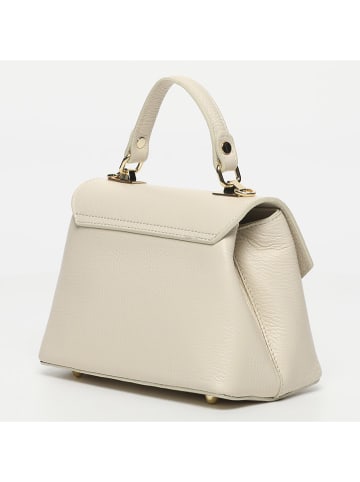 Victor & Hugo Paris Leder-Henkeltasche "Florentine" in Creme - (B)21,5 x (H)16,5 x (T)12,5 cm