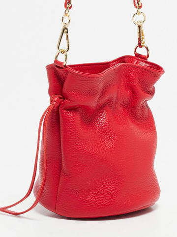 Victor & Hugo Paris Leder-Umhängetasche "Eonora" in Rot - (B)17 x (H)19 x (T)15 cm
