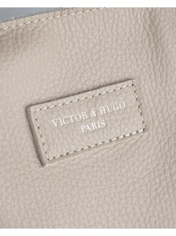 Victor & Hugo Paris Skórzany shopper bag "Noa" w kolorze kremowym - 34 x 38 x 11 cm