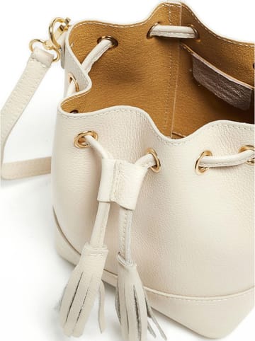 Victor & Hugo Paris Leren handtas "Mini Livy" crème - (B)18 x (H)21 x (D)11 cm