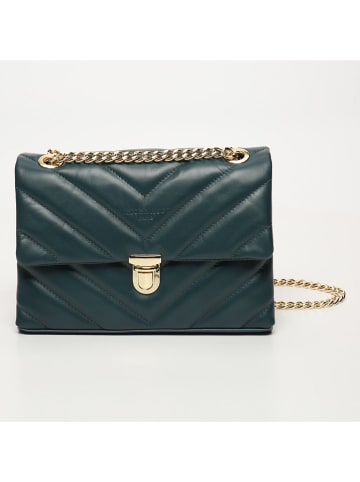 Victor & Hugo Paris Leder-Umhängetasche in Petrol - (B)26 x (H)18 x (T)9,5 cm