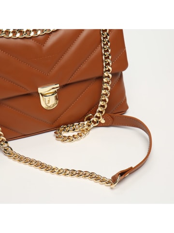 Victor & Hugo Paris Leder-Umhängetasche in Hellbraun - (B)26 x (H)18 x (T)9,5 cm