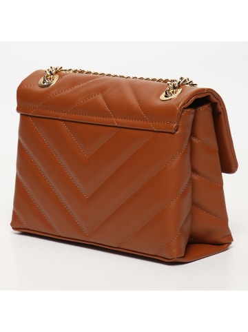 Victor & Hugo Paris Skórzana torebka w kolorze jasnobrązowym - 26 x 18 x 9,5 cm