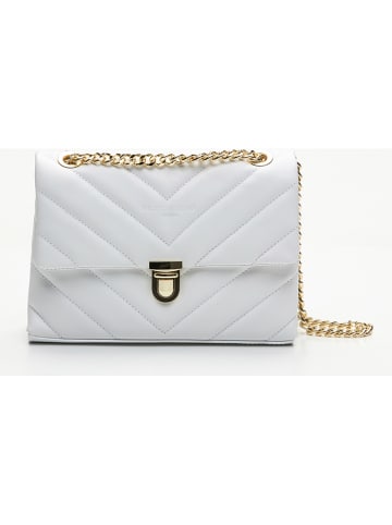 Victor & Hugo Paris Leder-Umhängetasche in Weiß - (B)26 x (H)18 x (T)9,5 cm
