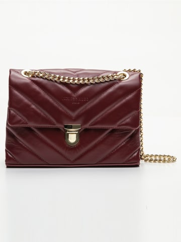 Victor & Hugo Paris Leder-Umhängetasche  in Bordeaux - (B)26 x (H)18 x (T)9,5 cm