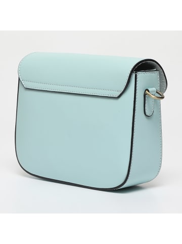 Victor & Hugo Paris Leren schoudertas "Eliane" lichtblauw - (B)26 x (H)16 x (D)6 cm