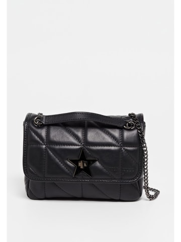 Victor & Hugo Paris Leder-Umhängetasche "Lisy" in Schwarz - (B)21 x (H)7 x (T)14,6 cm