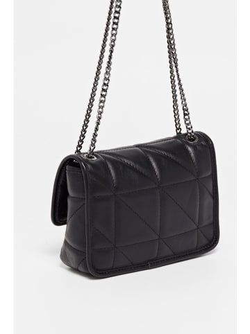 Victor & Hugo Paris Leder-Umhängetasche "Lisy" in Schwarz - (B)21 x (H)7 x (T)14,6 cm