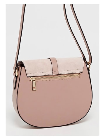 Victor & Hugo Paris Leder-Umhängetasche "Amel" in Rosa - (B)22,5 x (H)18,5 x (T)6 cm