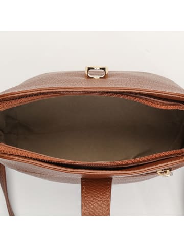 Victor & Hugo Paris Leder-Umhängetasche "Elise" in Camel - (B)22 x (H)23 x (T)13 cm