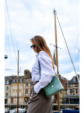 Victor & Hugo Paris Leder-Umhängetasche "Elise" in Mint - (B)22 x (H)23 x (T)13 cm