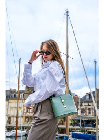 Victor & Hugo Paris Leder-Umhängetasche "Elise" in Mint - (B)22 x (H)23 x (T)13 cm