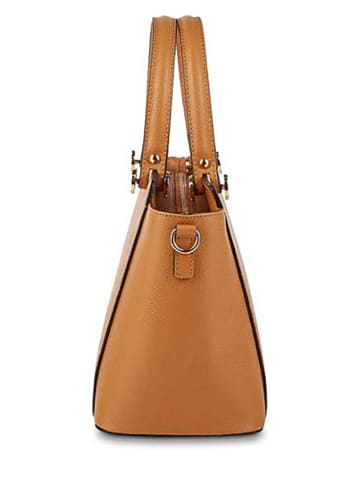 Victor & Hugo Paris Skórzana torebka "Cavoli" w kolorze karmelowym - 30 x 20,5 x 14,5 cm