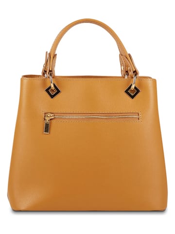 Victor & Hugo Paris Leren handtas "Flamme" camel - (B)28 x (H)24 x (D)14 cm