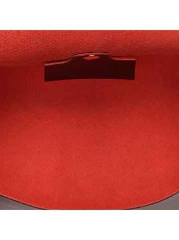 Victor & Hugo Paris Leder-Umhängetasche "Zephyrd" in Bordeaux - (B)16 x (H)10 x (T)9 cm