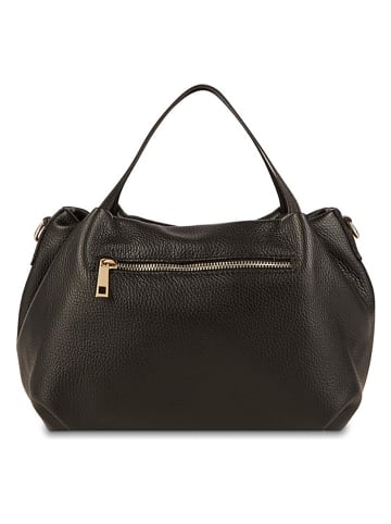 Victor & Hugo Paris Leder-Henkeltasche "Allegra" in Schwarz - (B)30 x (H)20 x (T)14 cm