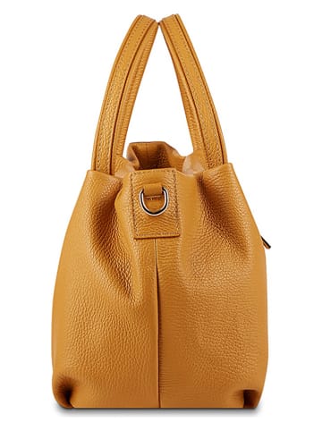 Victor & Hugo Paris Leder-Henkeltasche "Allegra" in Camel - (B)30 x (H)20 x (T)14 cm