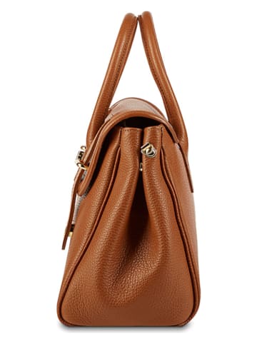 Victor & Hugo Paris Leder-Henkeltasche "Ondine" in Camel - (B)35 x (H)22 x (T)14 cm