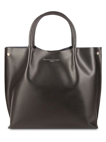 Victor & Hugo Paris Leren handtas "Lava" zwart - (B)32 x (H)32 x (D)10 cm